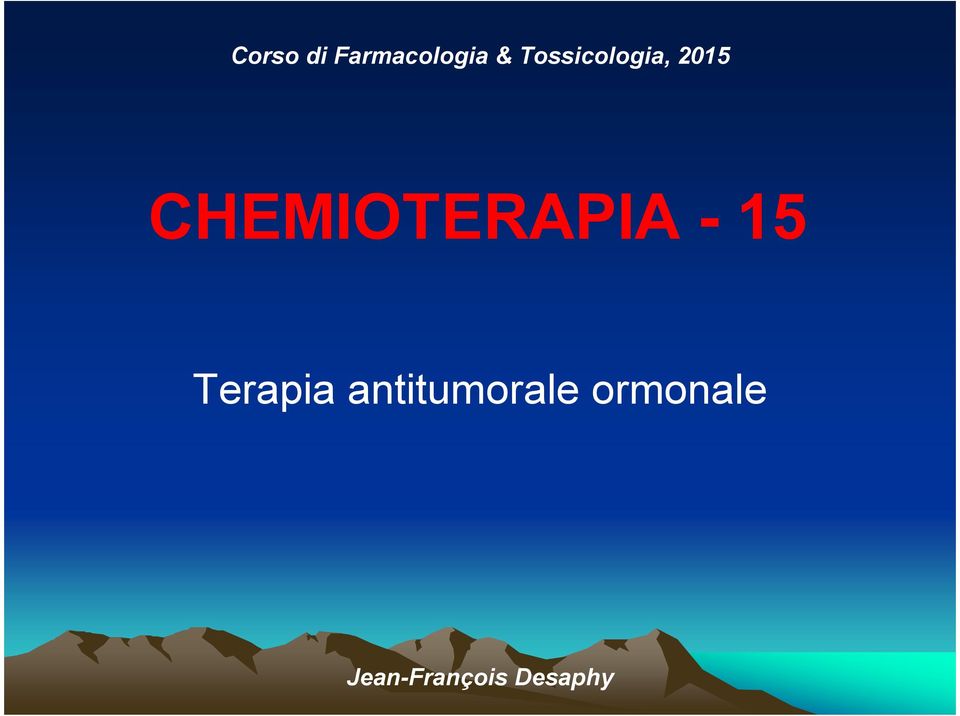 CHEMIOTERAPIA - 15 Terapia