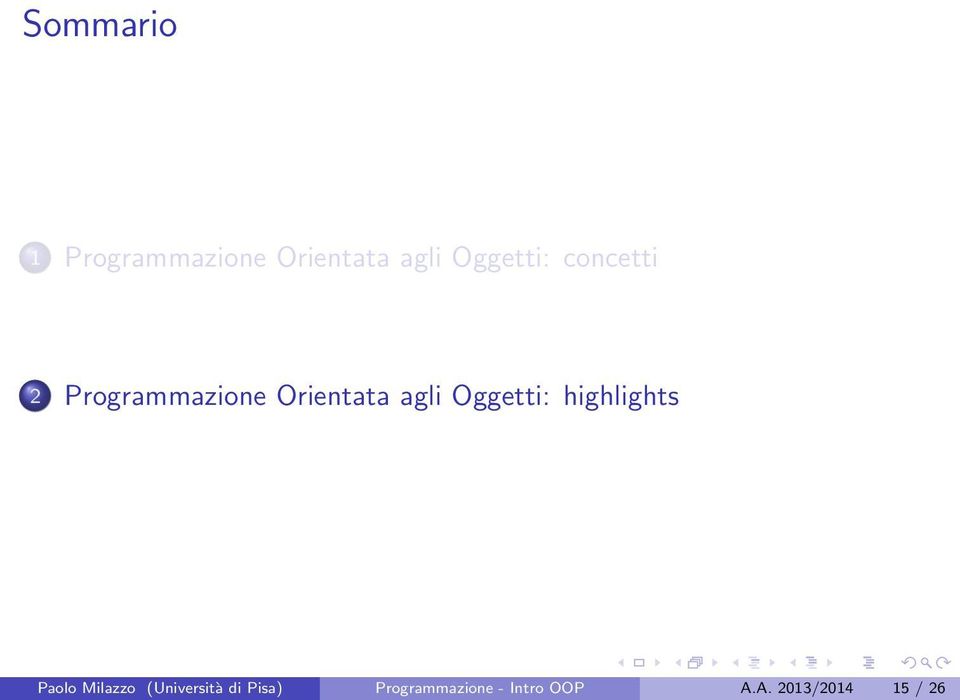 agli Oggetti: highlights Paolo Milazzo