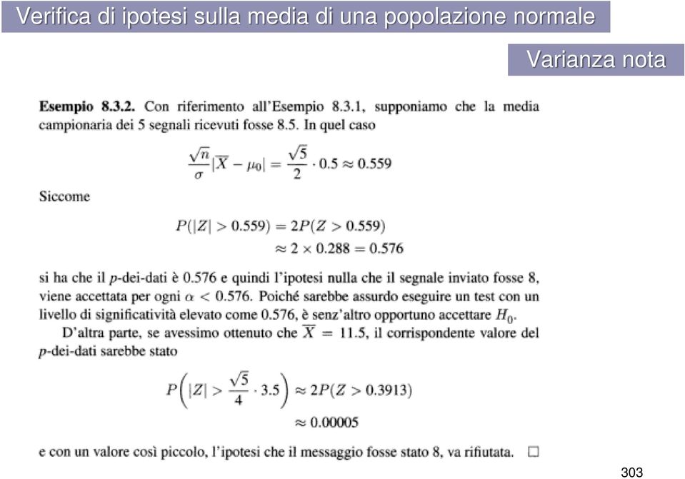 media di una