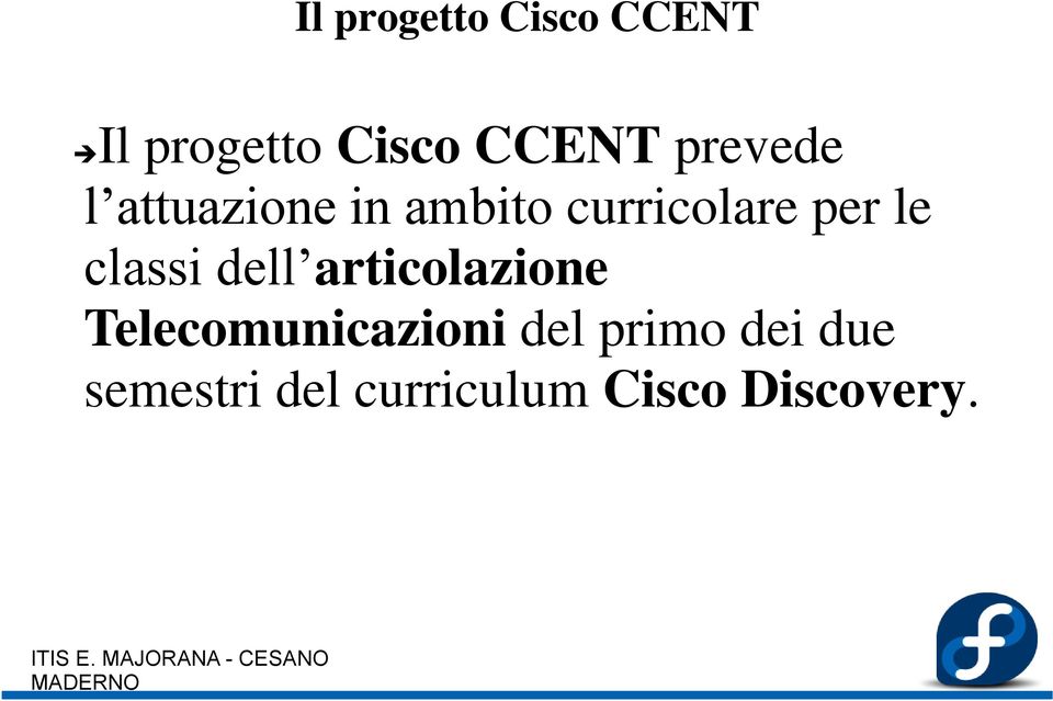 classi dell articolazione Telecomunicazioni del