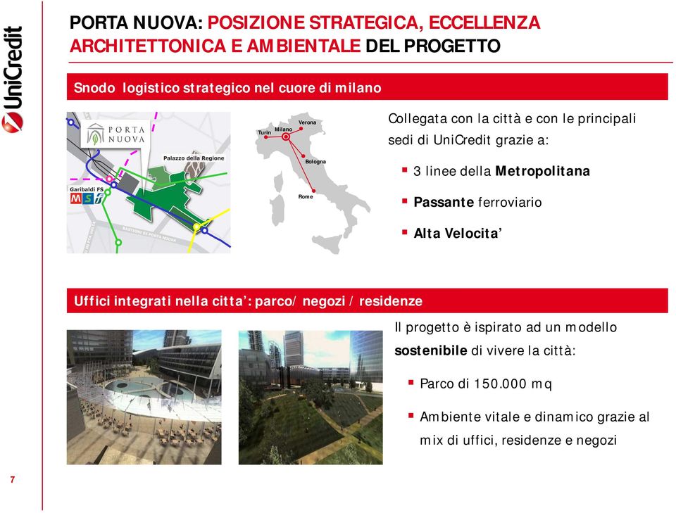 Metropolitana Rome Passante ferroviario Alta Velocita Uffici integrati nella citta : parco/ negozi / residenze Il progetto è