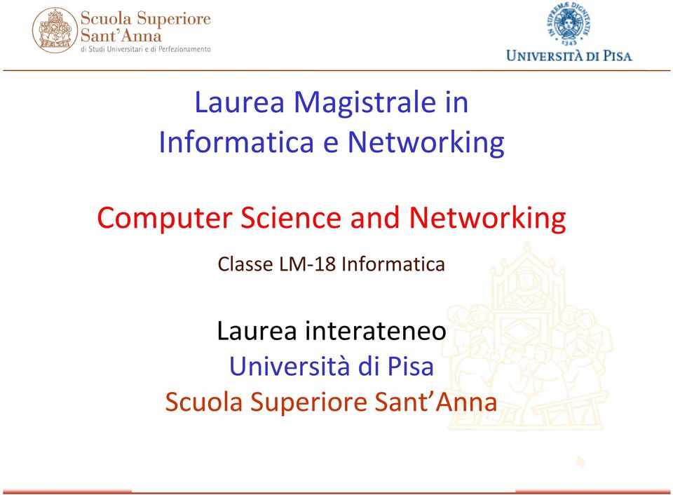 Networking Classe LM-18 Informatica