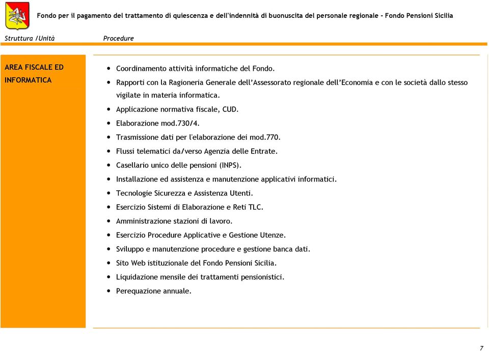 Trasmissione dati per l'elaborazione dei mod.770. Flussi telematici da/verso Agenzia delle Entrate. Casellario unico delle pensioni (INPS).