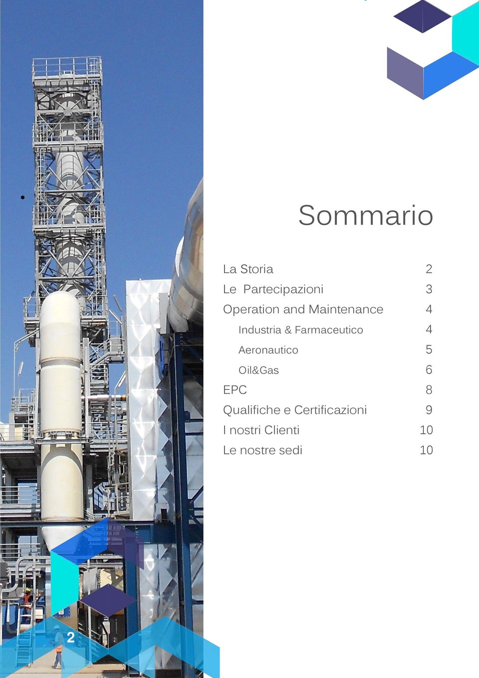 Farmaceutico 4 Aeronautico 5 Oil&Gas 6 EPC 8