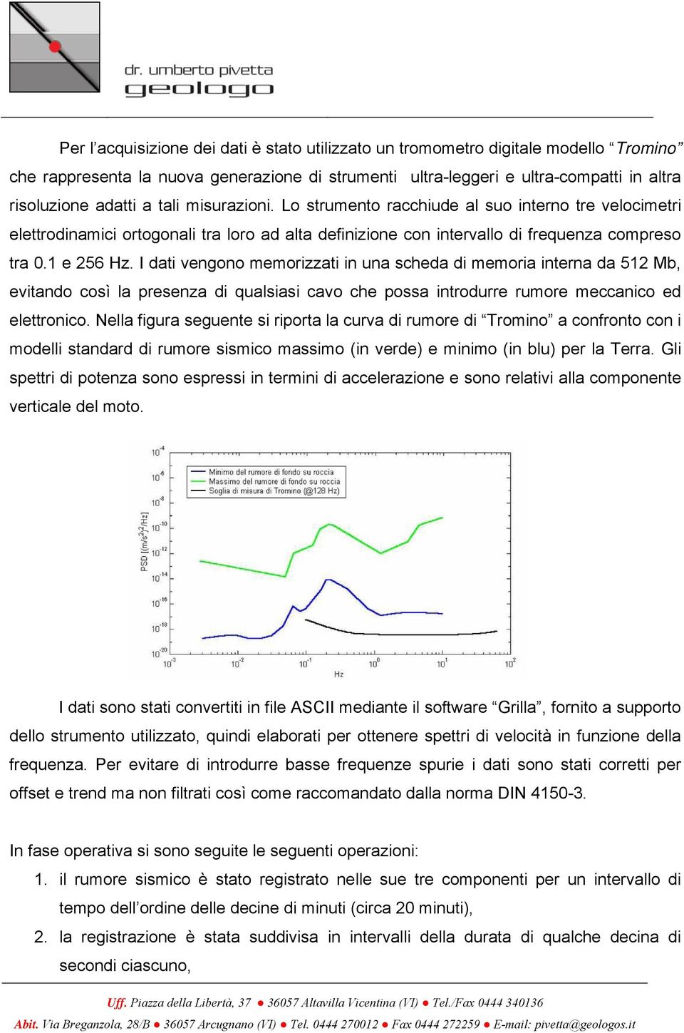 I dati vengono memorizzati in una scheda di memoria interna da 512 Mb, evitando così la presenza di qualsiasi cavo che possa introdurre rumore meccanico ed elettronico.