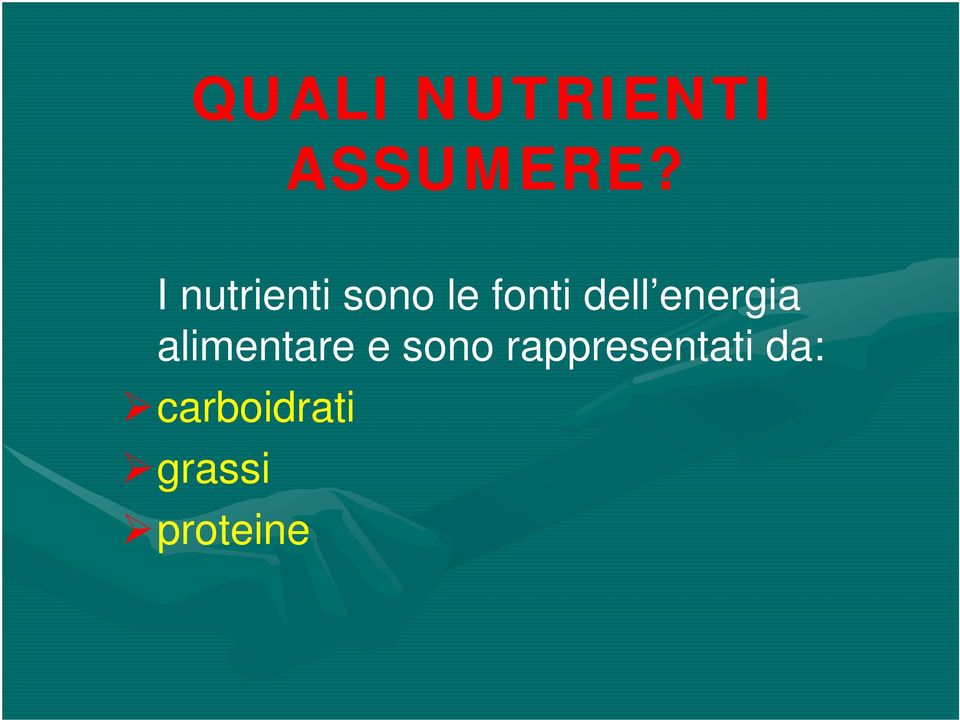 energia alimentare e sono