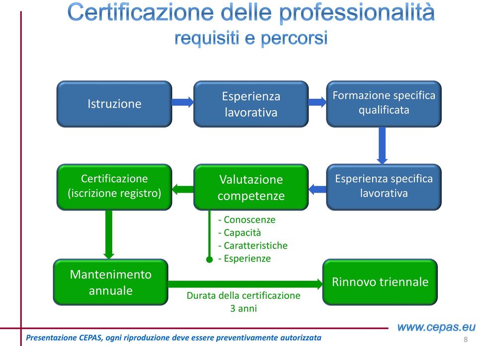 competenze - Conoscenze - Capacità - Caratteristiche - Esperienze