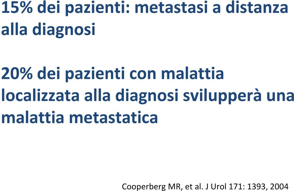 localizzata alla diagnosi svilupperàuna