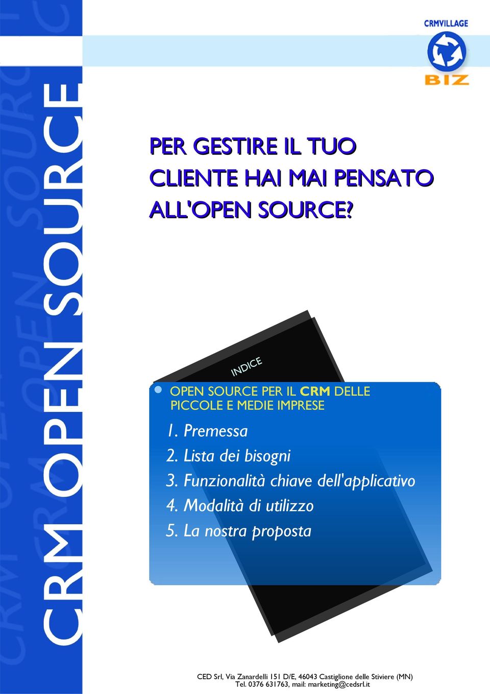 INDICE OPEN SOURCE PER IL CRM DELLE PICCOLE E