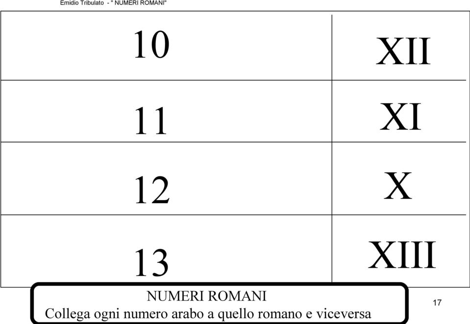 numero arabo a