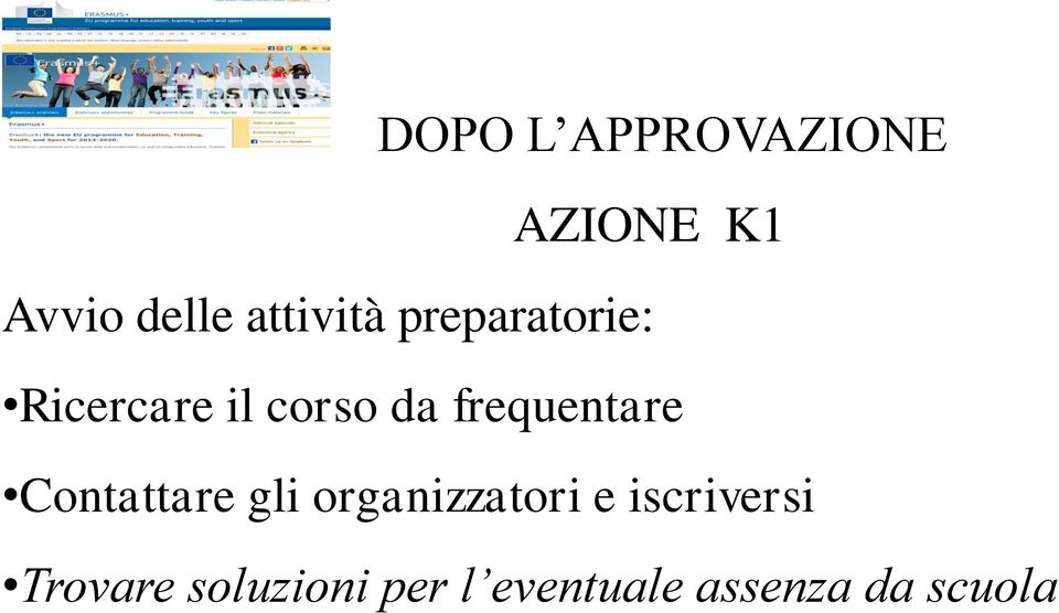 frequentare Contattare gli organizzatori e