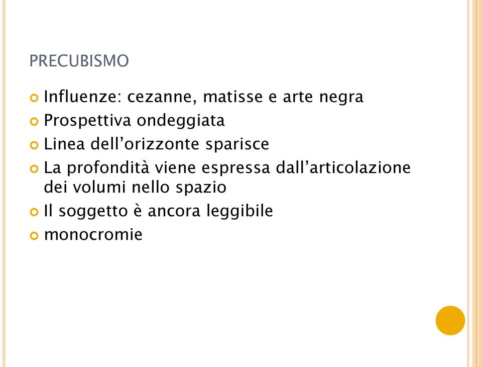 La profondità viene espressa dall articolazione dei