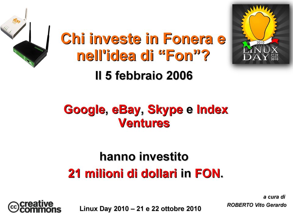 Index Ventures hanno investito 21 milioni di