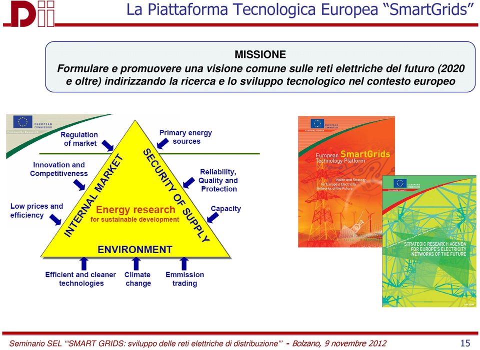 la ricerca e lo sviluppo tecnologico nel contesto europeo Seminario SEL SMART