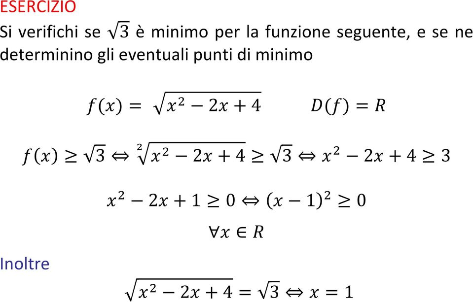 seguente, e se ne determinino