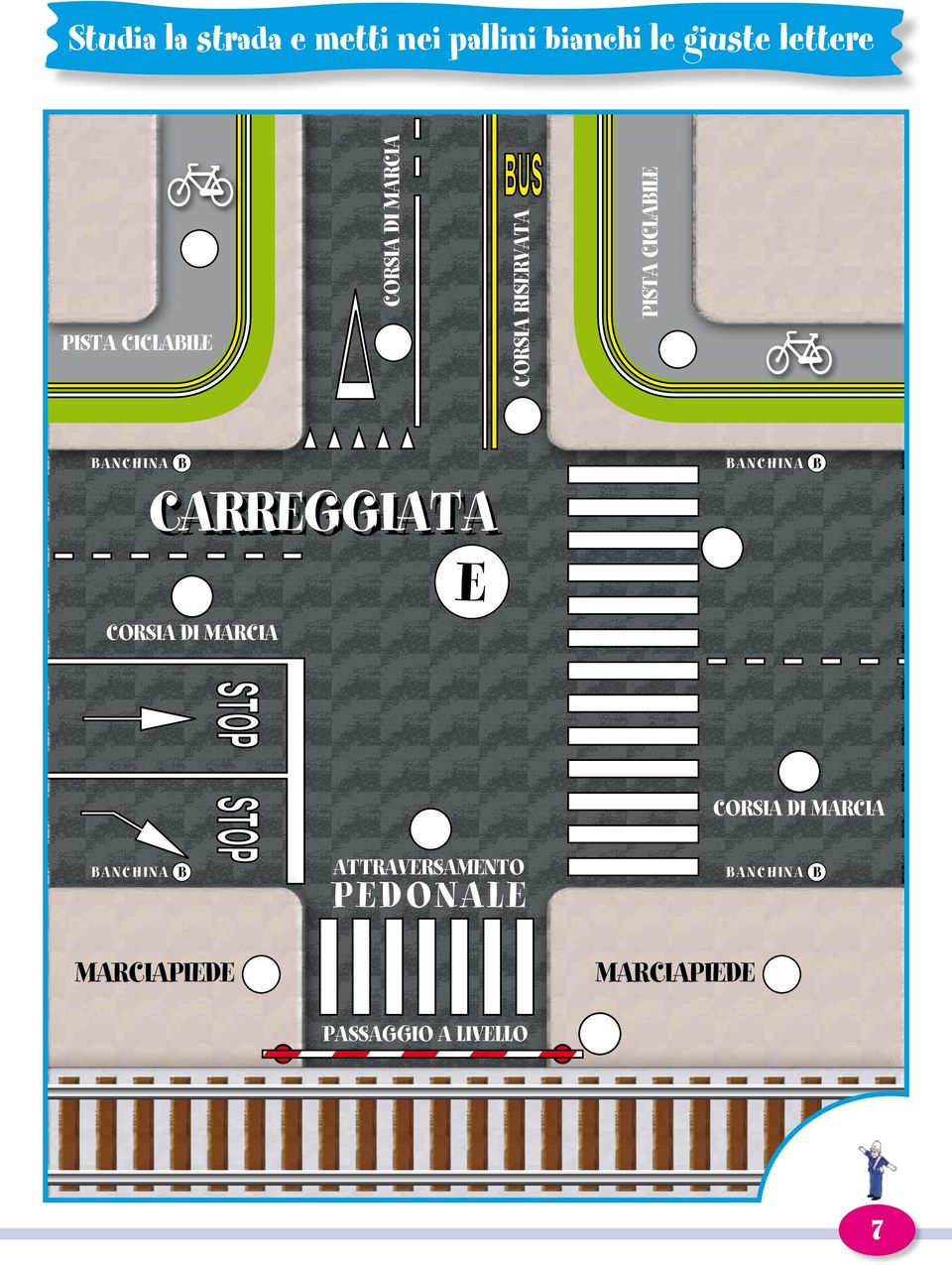 CARREGGIATA E CORSIA DI MARCIA BANCHINA B BANCHINA B MARCIAPIEDE