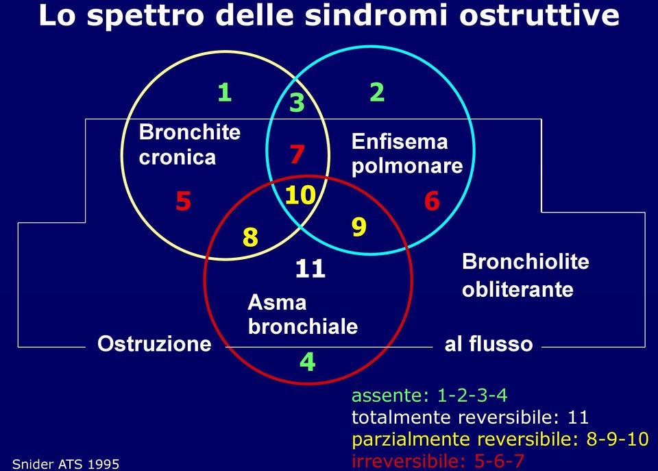 polmonare Bronchiolite obliterante al flusso assente: 1-2-3-4