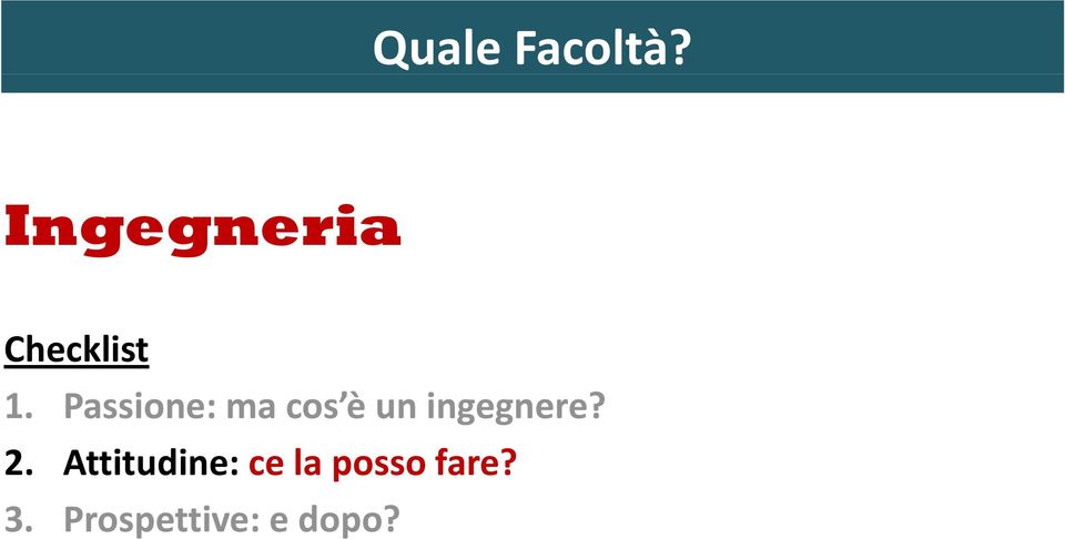 Passione: ma cos è un ingegnere?