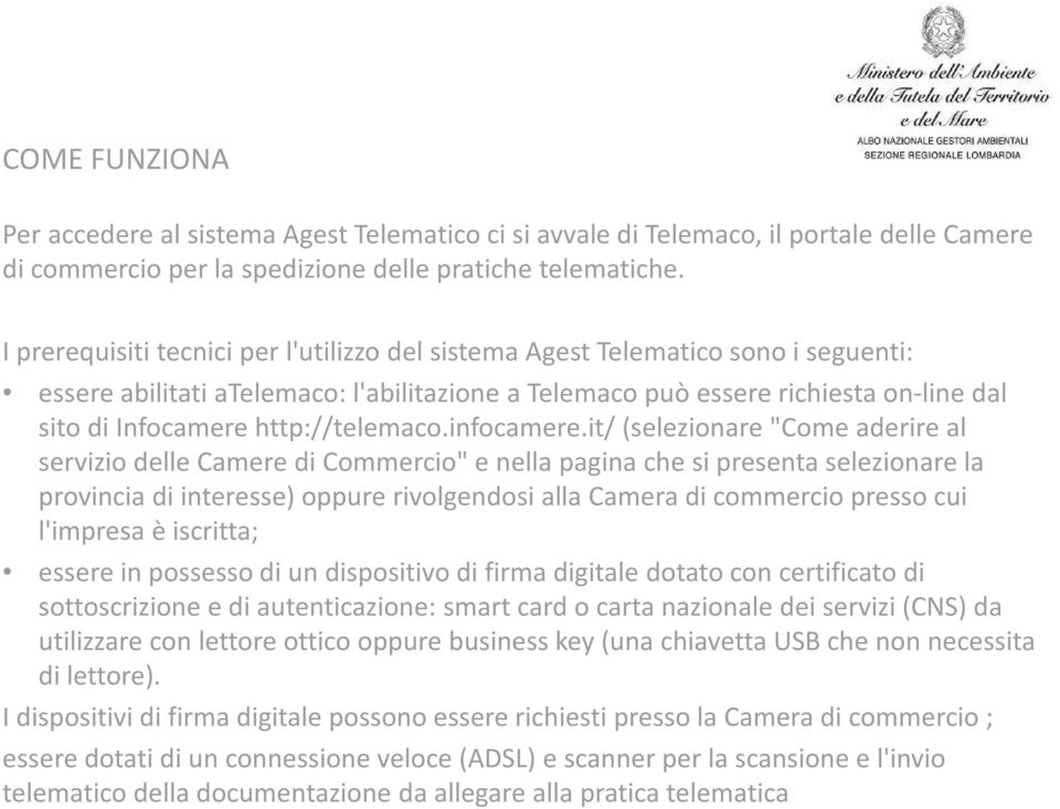 Infocamerehttp://telemaco.infocamere.