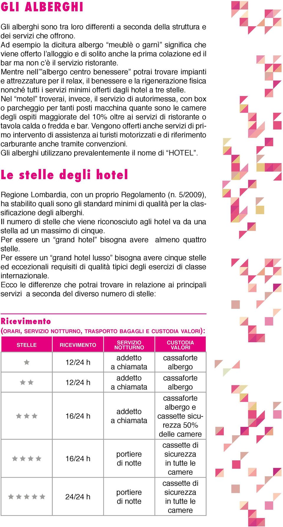 Mentre nell albergo centro benessere potrai trovare impianti e attrezzature per il relax, il benessere e la rigenerazione fisica nonché tutti i servizi minimi offerti dagli hotel a tre stelle.