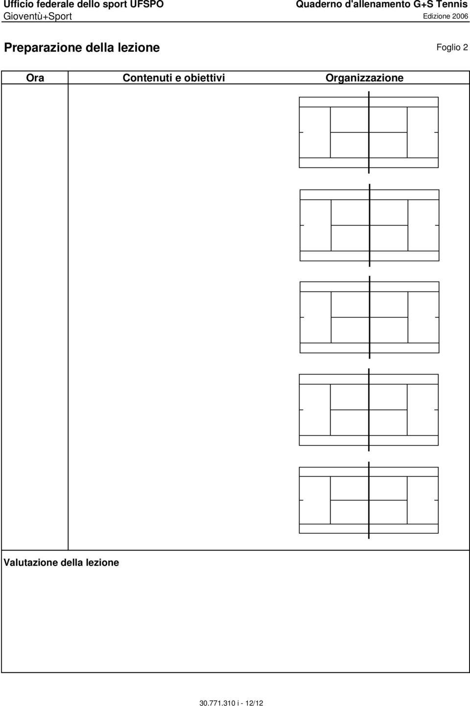 lezione Foglio 2 Ora Contenuti e obiettivi