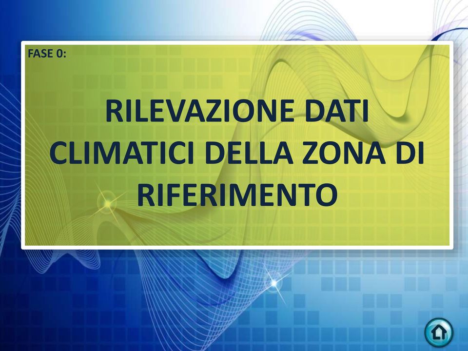 DATI CLIMATICI