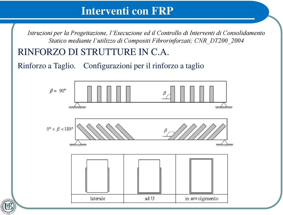 Compositi Fibrorinorzati; CNR_DT200_2004 RINFORZO DI STRUTTURE