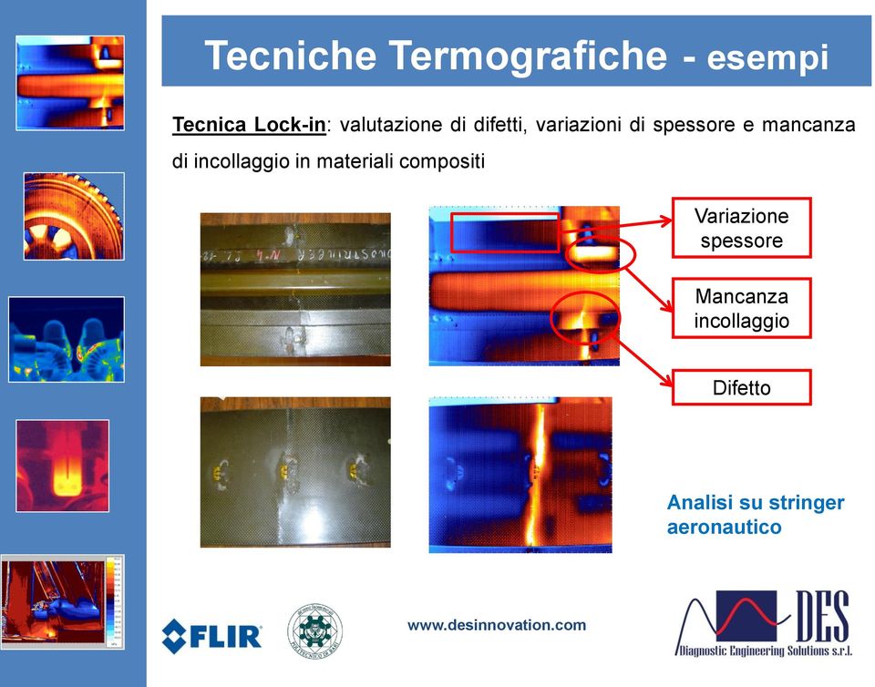 mancanza di incollaggio in materiali compositi