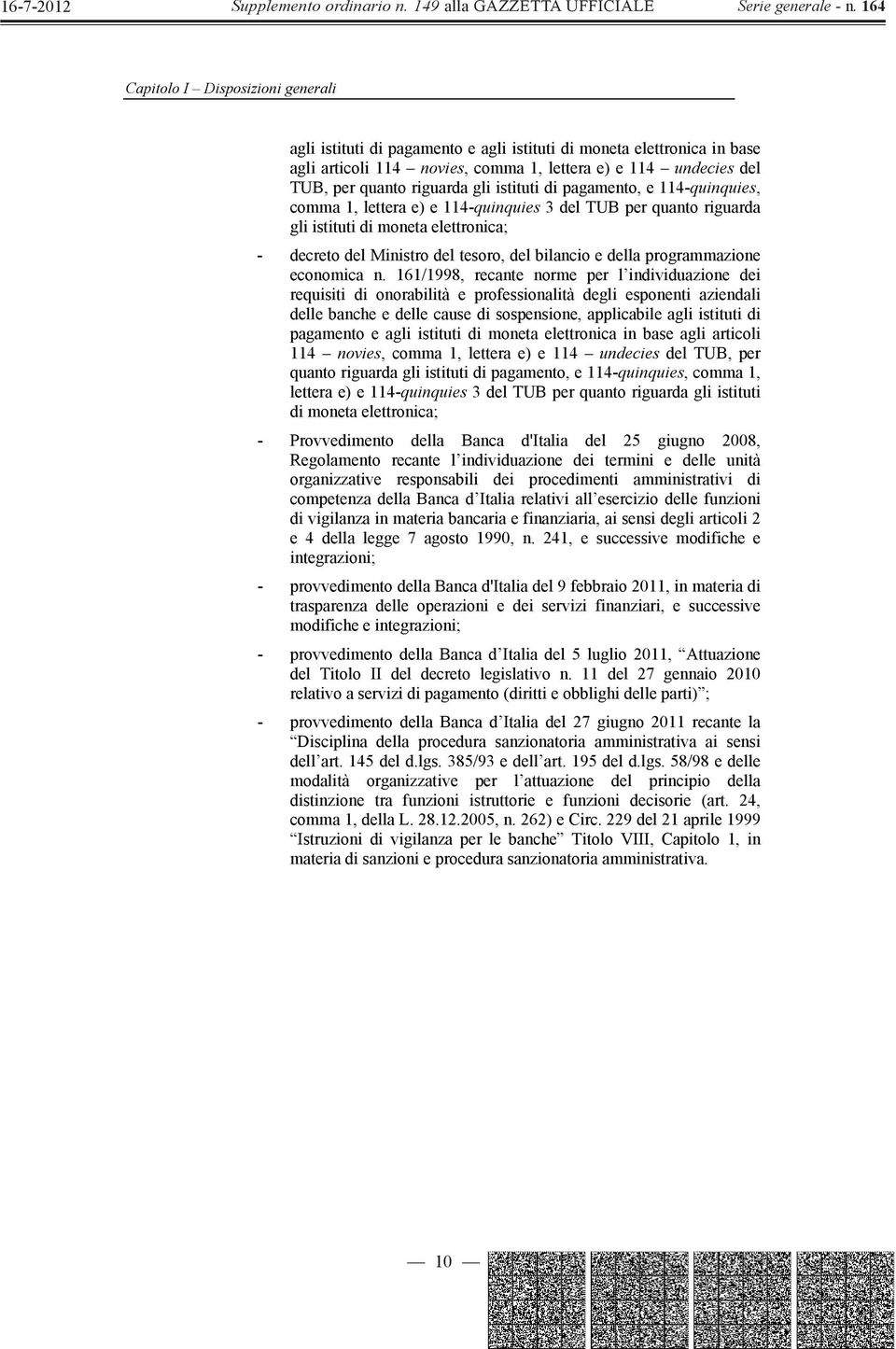 programmazione economica n.