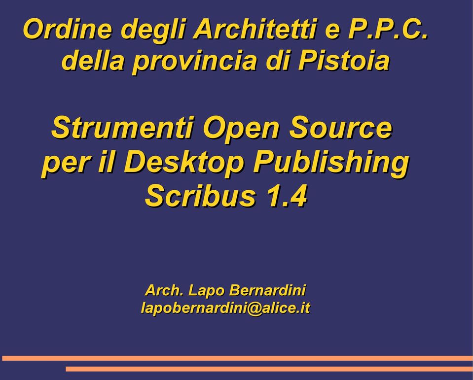 Source per il Desktop Publishing Scribus