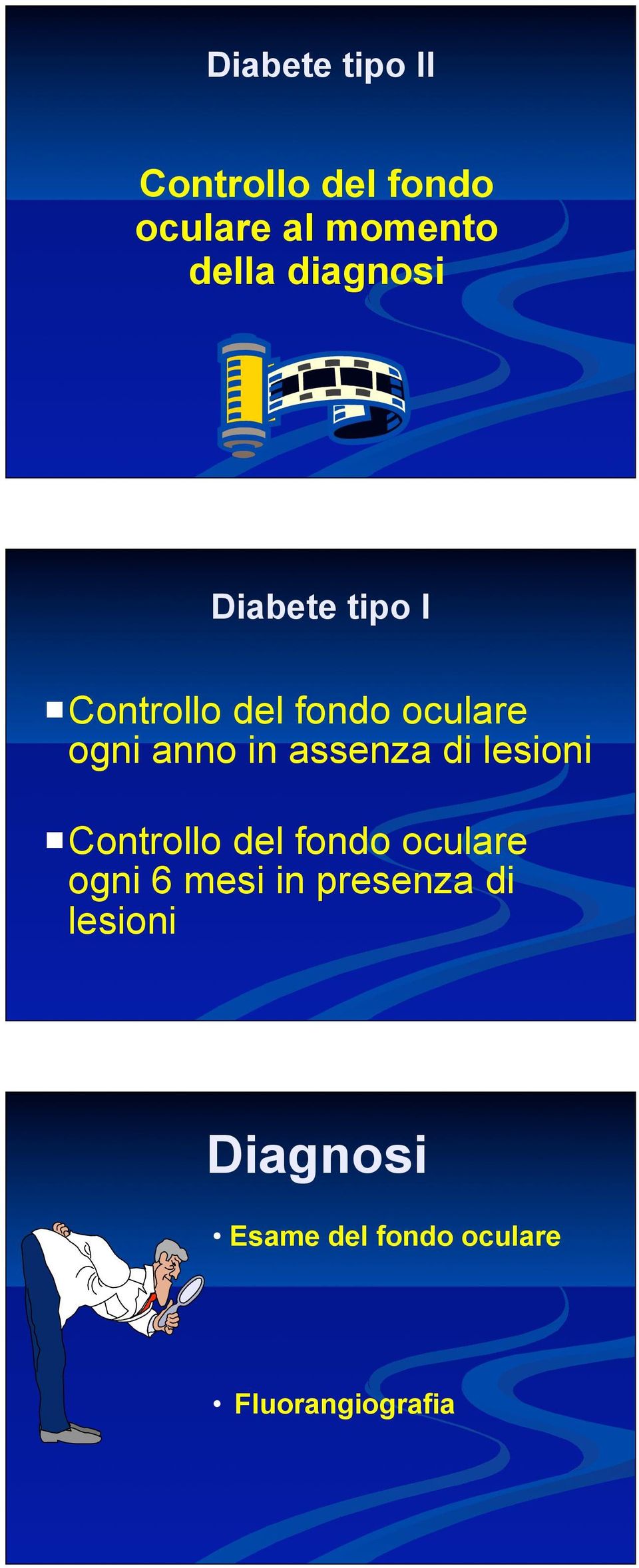 assenza di lesioni Controllo del fondo oculare ogni 6 mesi in