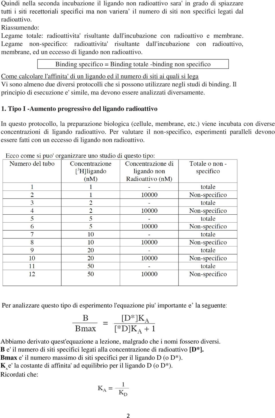 Legame non-specifico: radioattivita' risultante dall'incubazione con radioattivo, membrane, ed un eccesso di ligando non radioattivo.