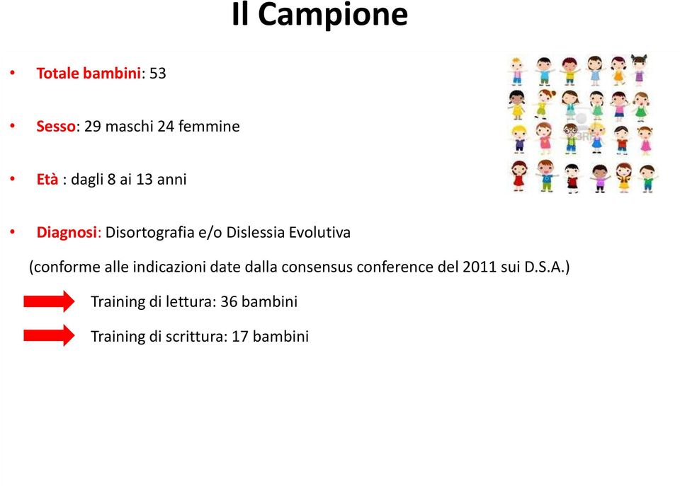 (conforme alle indicazioni date dalla consensus conference del 2011