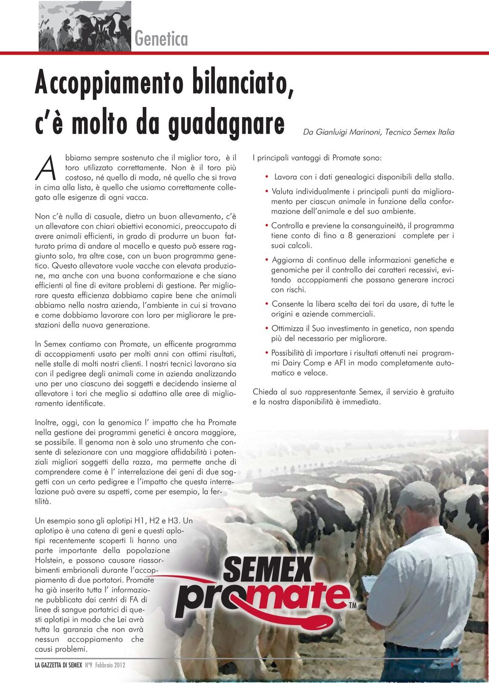 Non c è nulla di casuale, dietro un buon allevamento, c è un allevatore con chiari obiettivi economici, preoccupato di avere animali efficienti, in grado di produrre un buon fatturato prima di andare