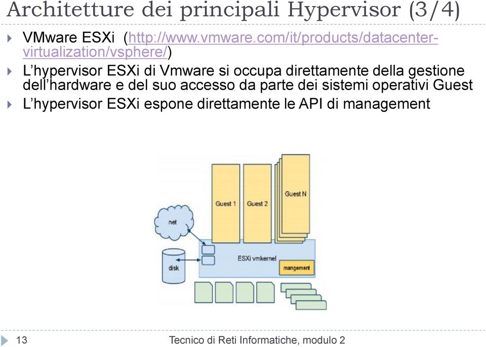 si occupa direttamente della gestione dell hardware e del suo accesso da parte