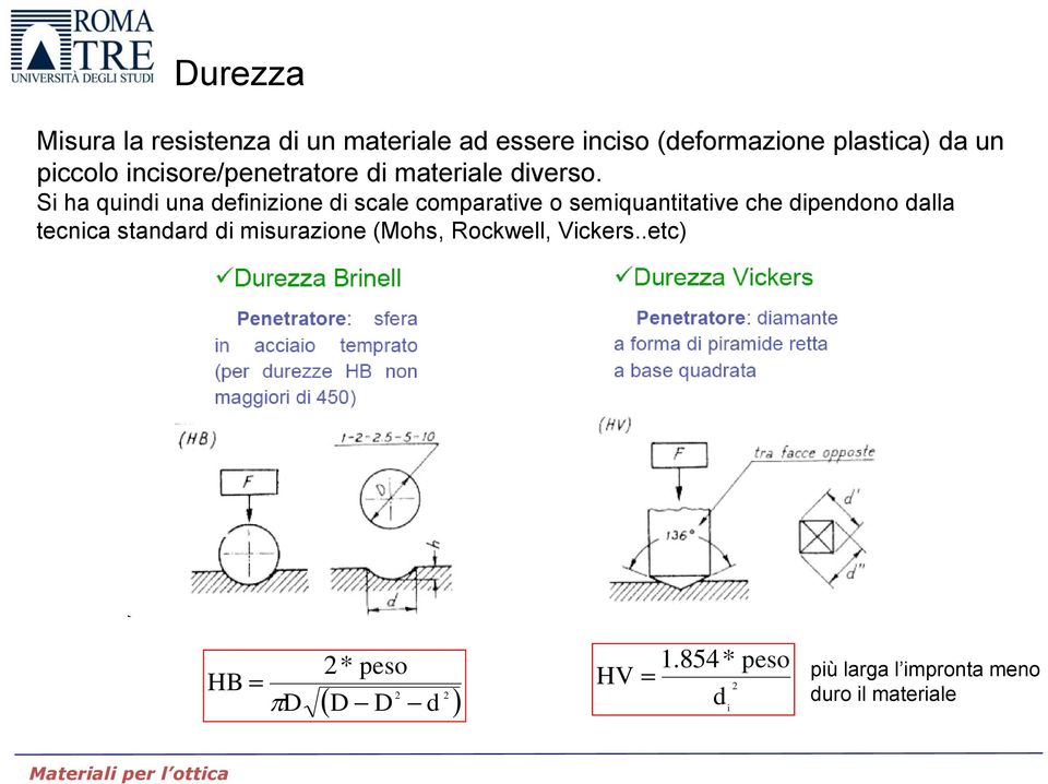 Si ha quindi una definizione di scale comparative o semiquantitative che dipendono dalla tecnica