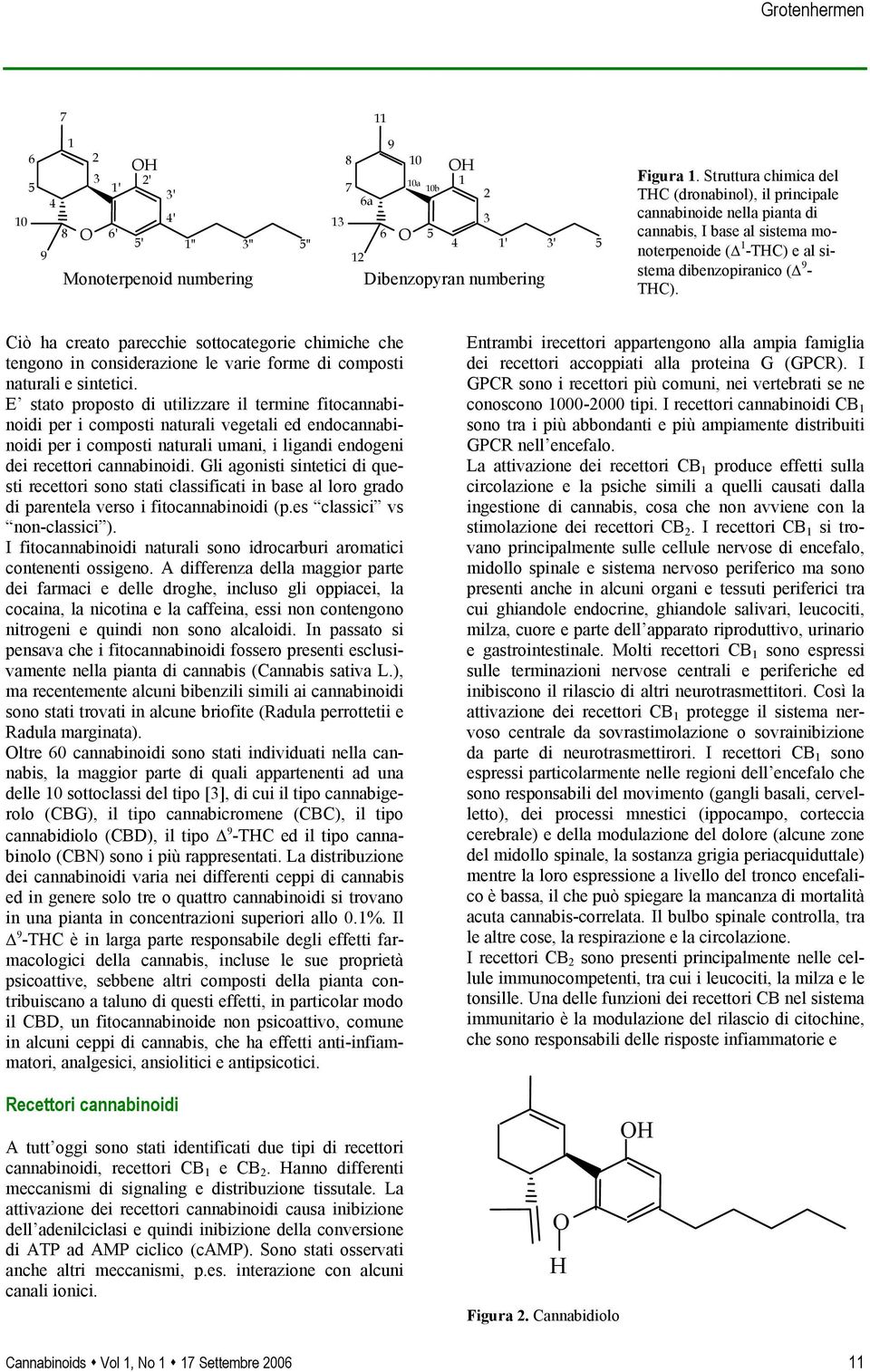 Ciò ha creato parecchie sottocategorie chimiche che tengono in considerazione le varie forme di composti naturali e sintetici.