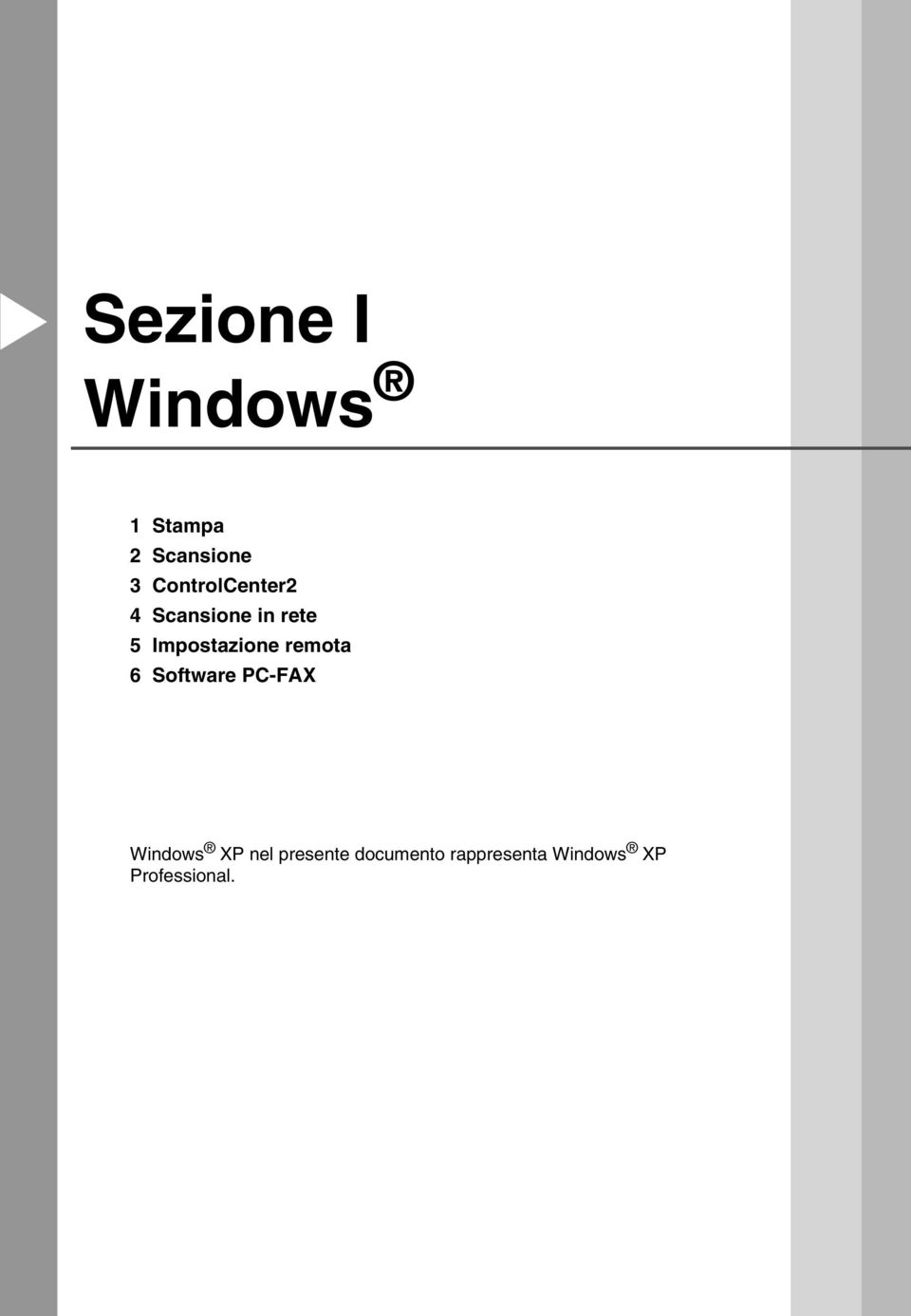 Impostazione remota 6 Software PC-FAX Windows