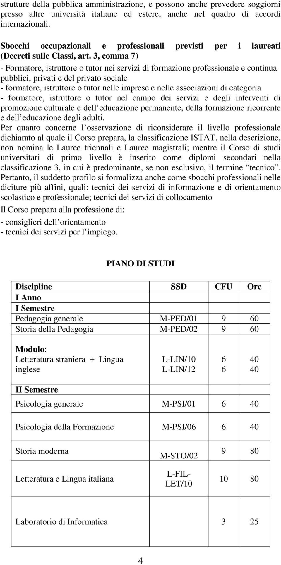 3, comma 7) - Formatore, istruttore o tutor nei servizi di formazione professionale e continua pubblici, privati e del privato sociale - formatore, istruttore o tutor nelle imprese e nelle