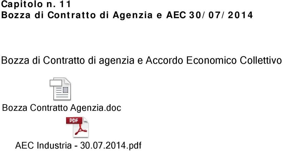 30/07/2014 Bozza di Contratto di agenzia e