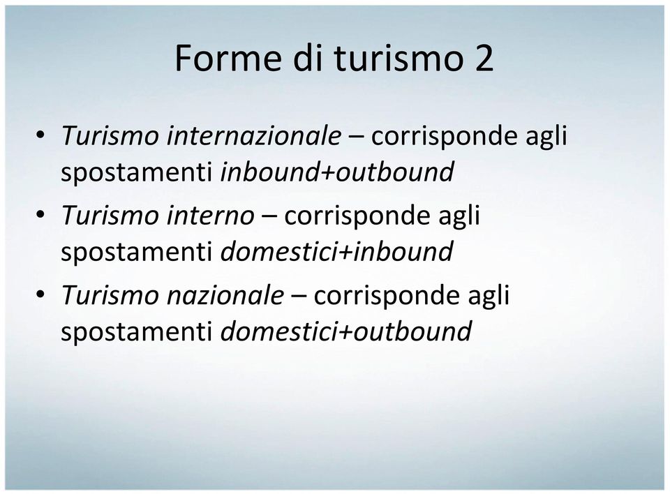 corrisponde agli spostamenti domestici+inbound