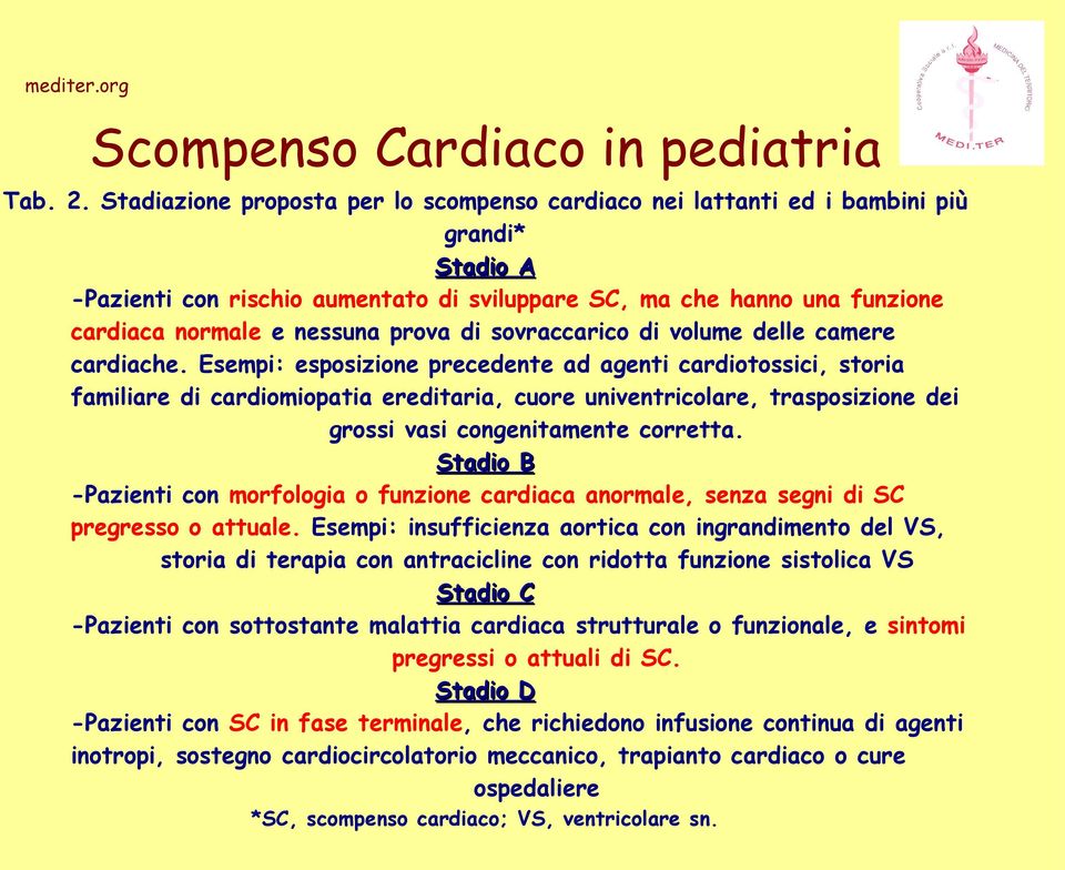 prova di sovraccarico di volume delle camere cardiache.