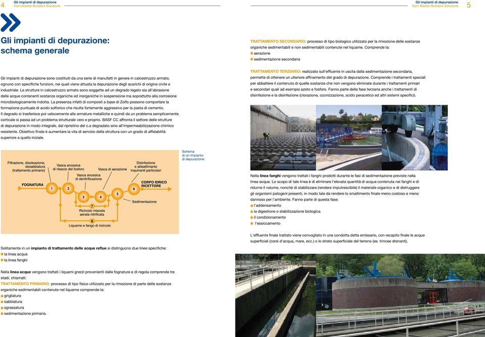 Comprende la: aerazione sedimentazione secondaria sono costituiti da una serie di manufatti in genere in calcestruzzo armato, ognuno con specifiche funzioni, nei quali viene attuata la depurazione