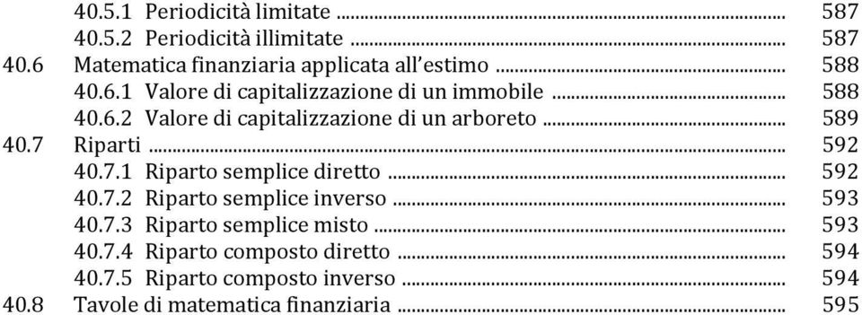 7 Riparti... 592 40.7.1 Riparto semplice diretto... 592 40.7.2 Riparto semplice inverso... 593 40.7.3 Riparto semplice misto.