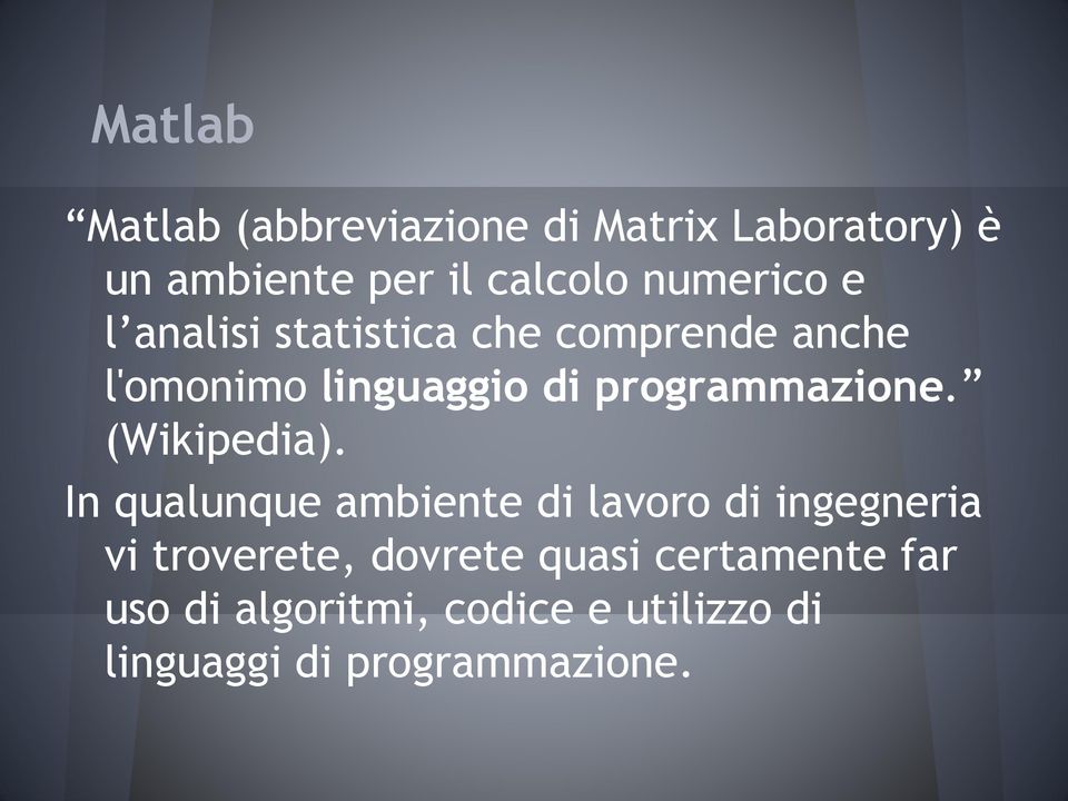 programmazione. (Wikipedia).