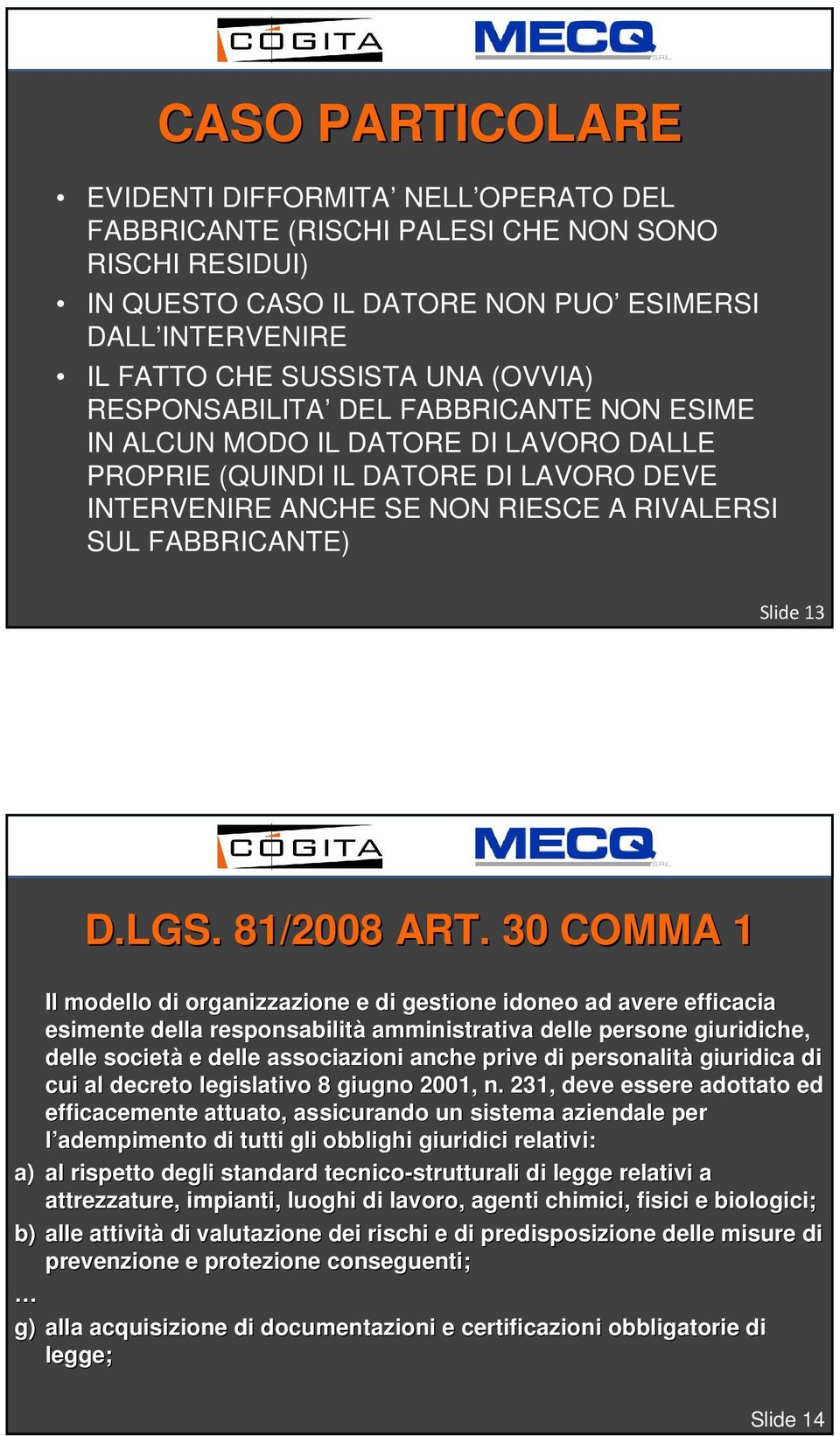 D.LGS. 81/2008 ART.