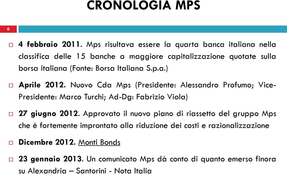 Borsa Italiana S.p.a.) Aprile 2012.