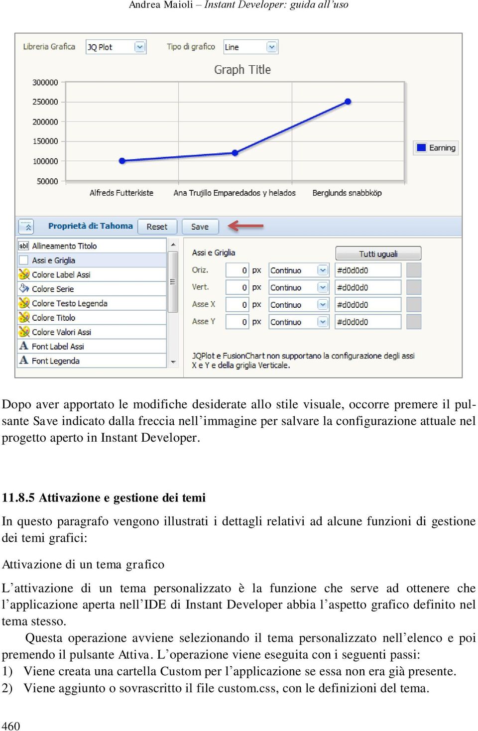 5 Attivazione e gestione dei temi In questo paragrafo vengono illustrati i dettagli relativi ad alcune funzioni di gestione dei temi grafici: Attivazione di un tema grafico L attivazione di un tema