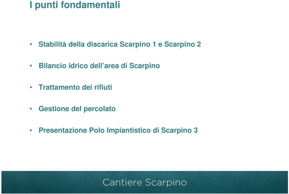 di Scarpino Trattamento dei rifiuti Gestione del