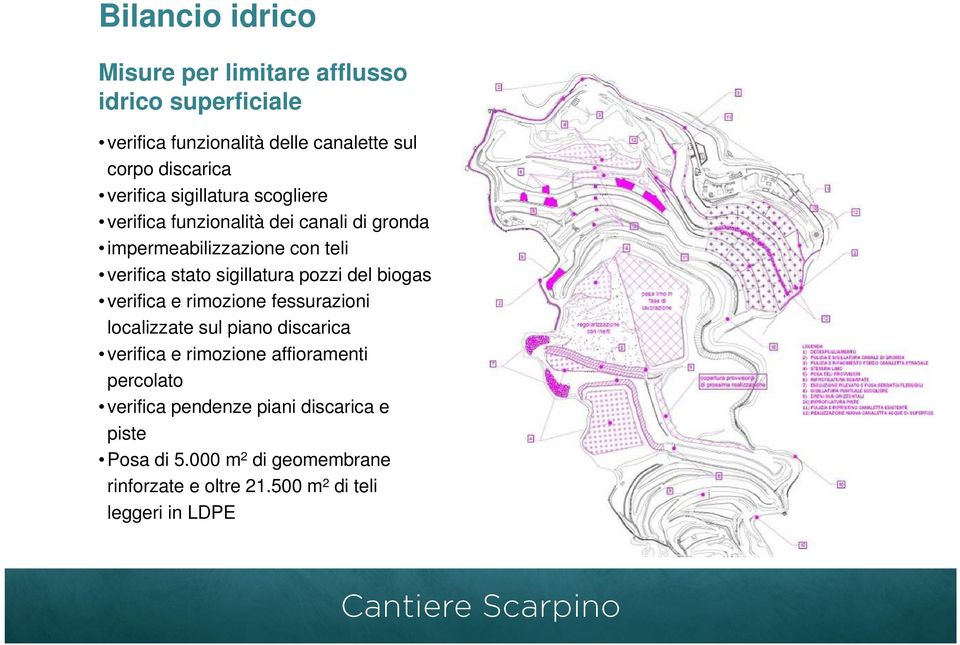 sigillatura pozzi del biogas verifica e rimozione fessurazioni localizzate sul piano discarica verifica e rimozione